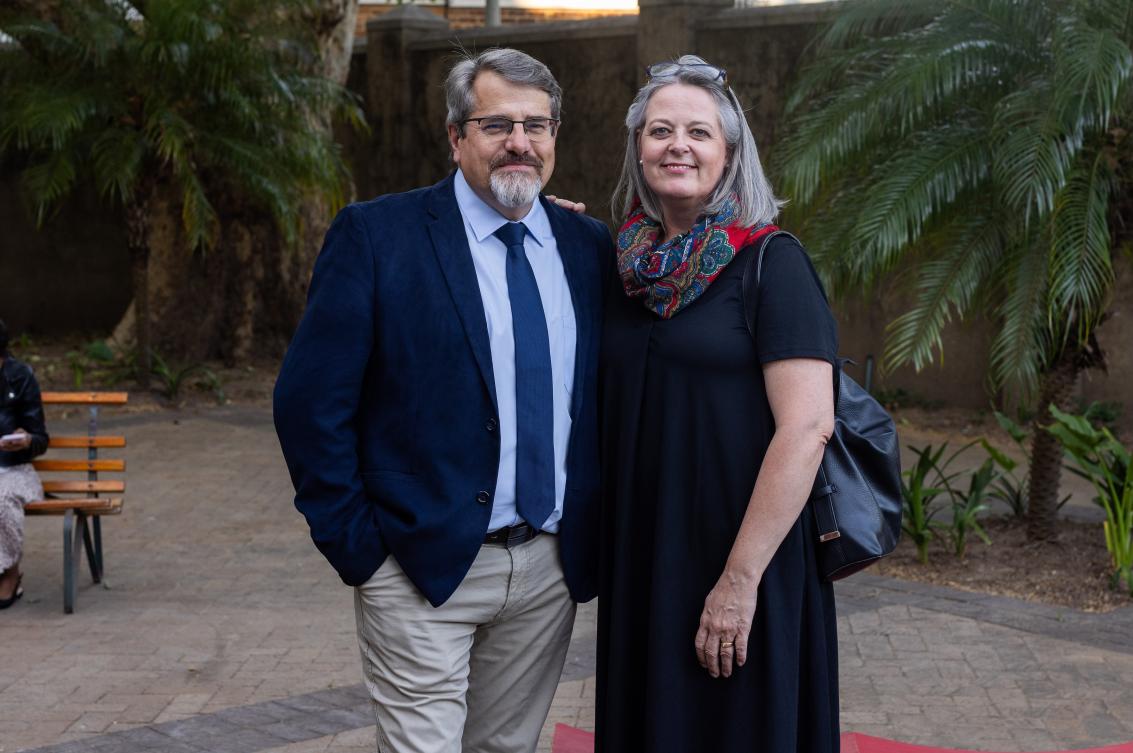 A photo of e-Bosch Awards Ceremony 2025 Martin Viljoen and wife
