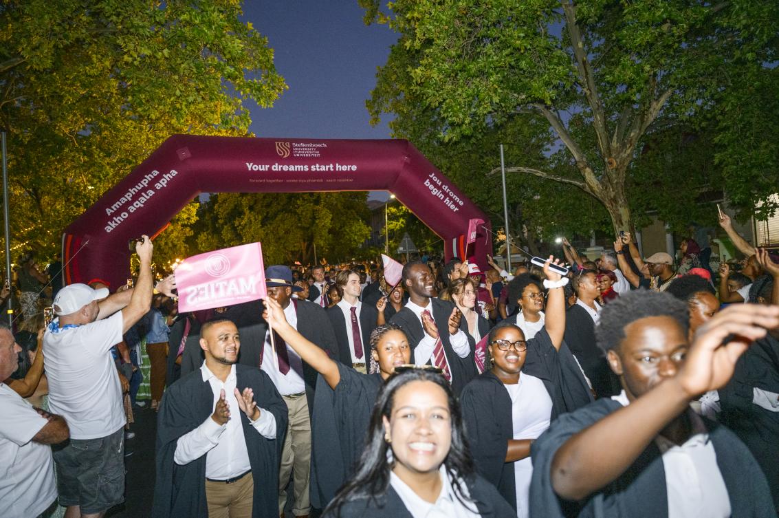 Newcomers were officially welcomed to Stellenbosch University at a vibrant ceremony at the Danie Craven Stadium on 28 January 2025