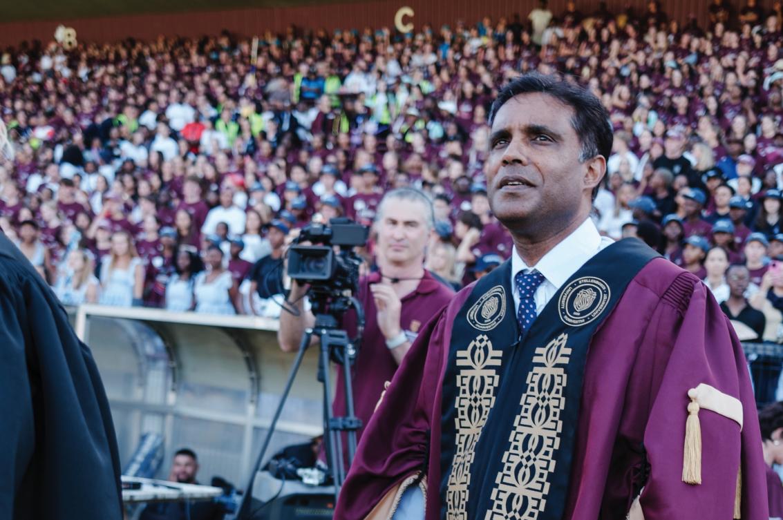 Newcomers were officially welcomed to Stellenbosch University at a vibrant ceremony at the Danie Craven Stadium on 28 January 2025