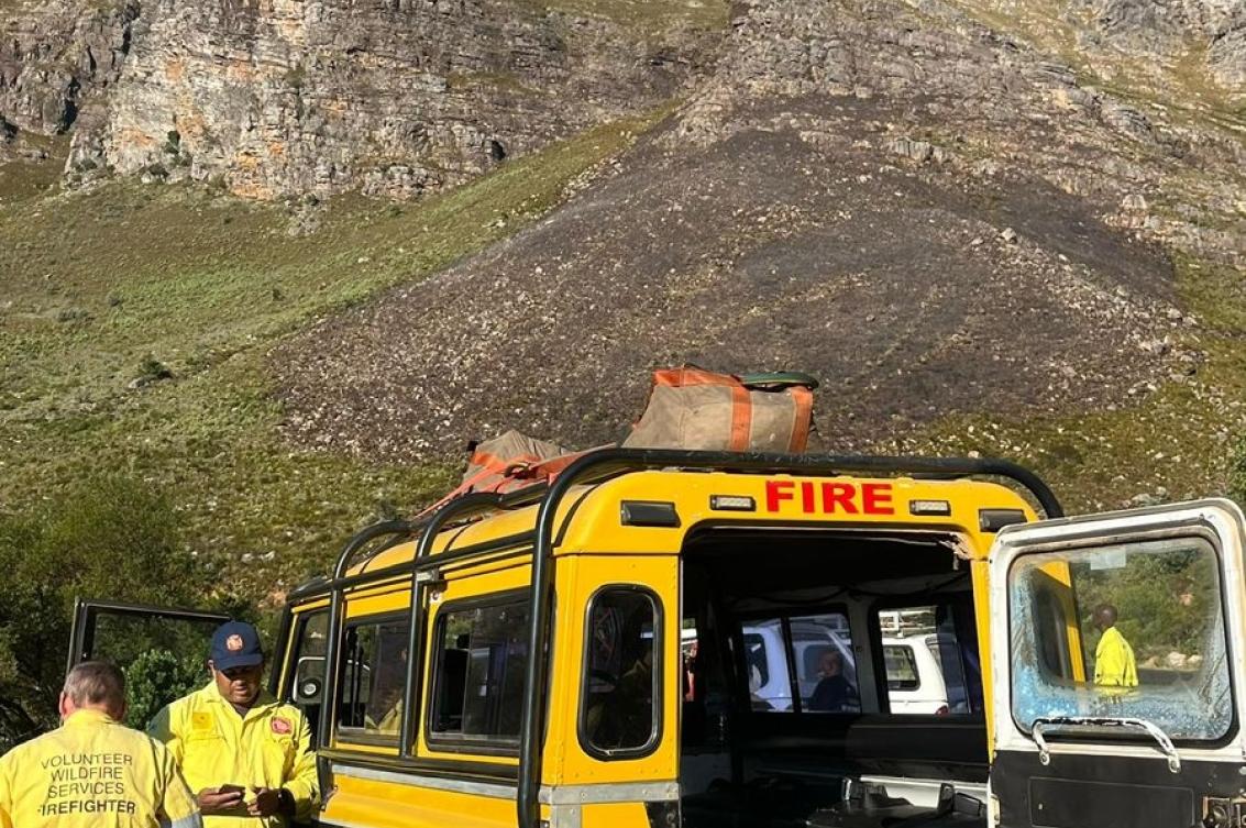 Photo of volunteer firefighting.