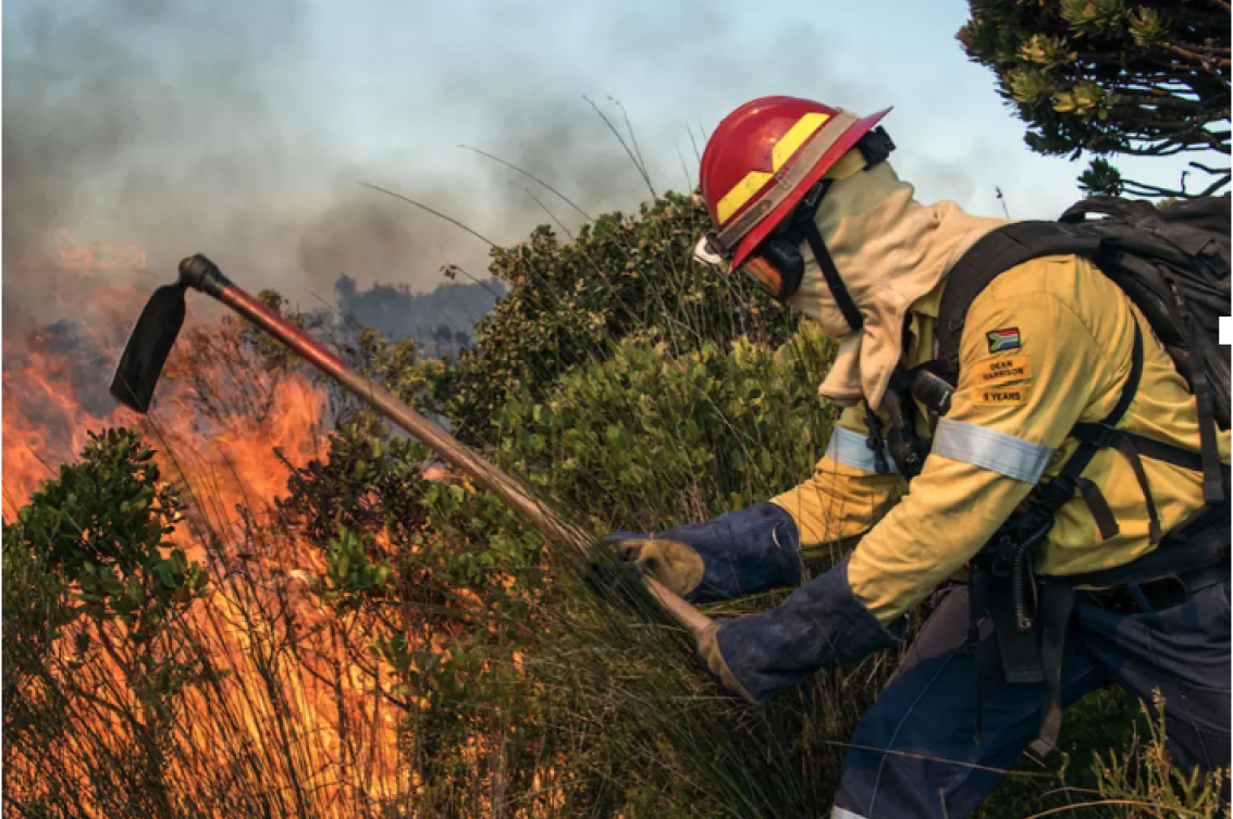 A photo of a group of dedicated volunteer firefighters at SU.