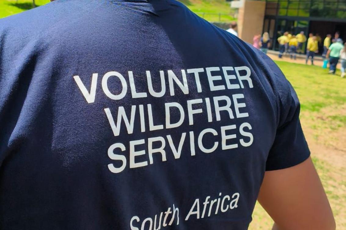 A photo of a group of dedicated volunteer firefighters at SU.