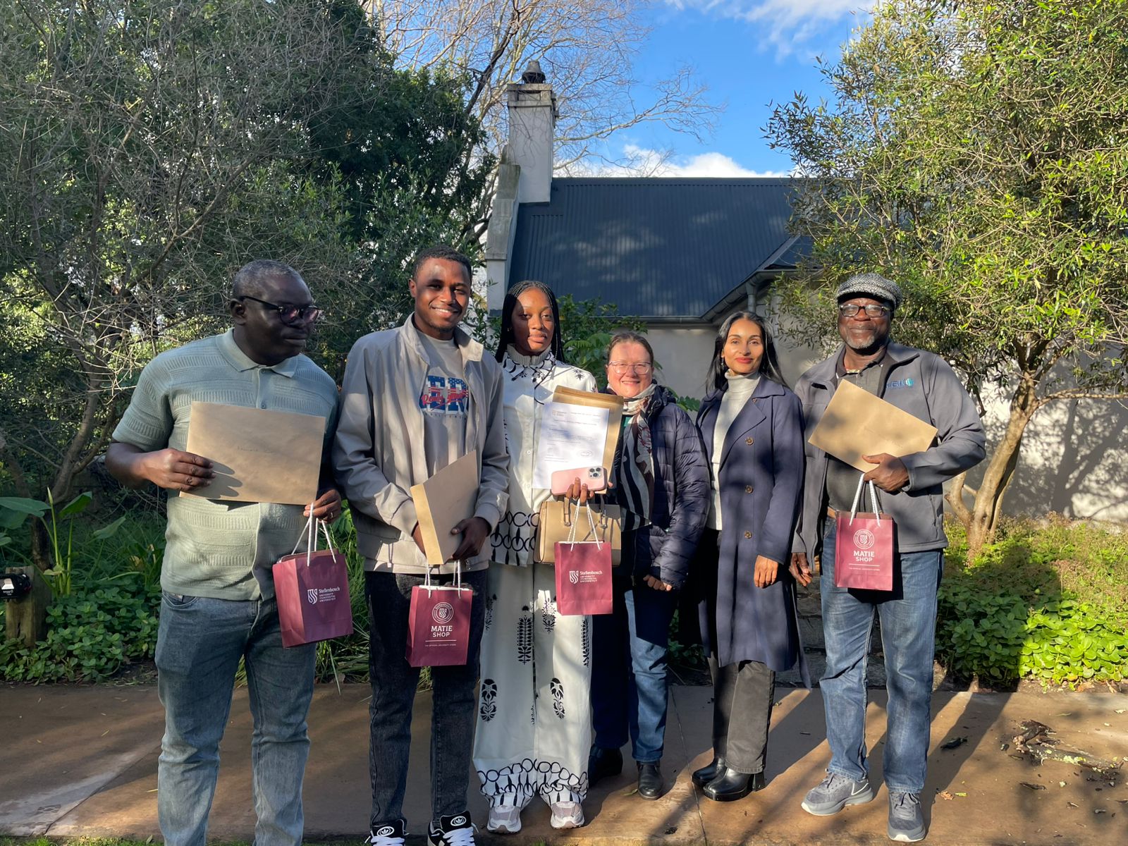 CCA colleagues with visitors from Ivory Coast